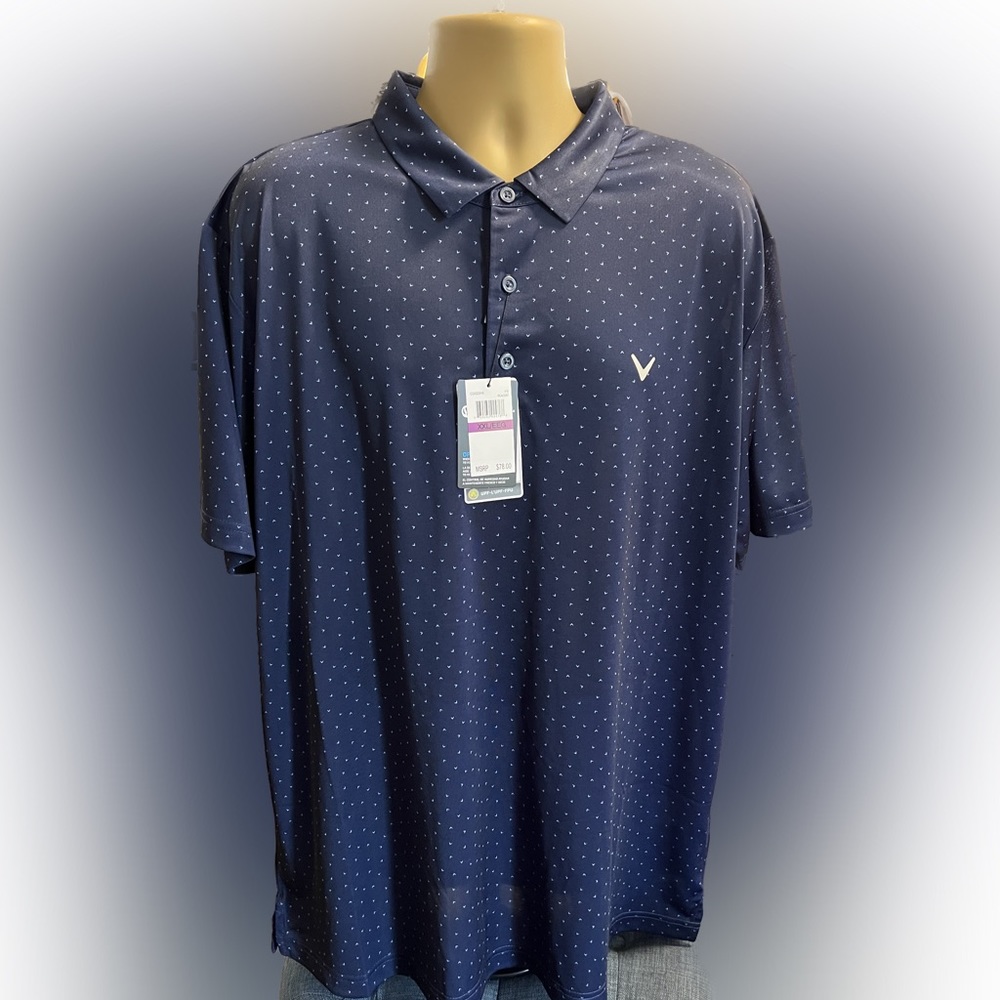 NEW Callaway Opti Dri Men’s Polo Sz XXL